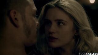 Alicia Agneson Sexy, Hot Scene in TV Show 'Vikings'