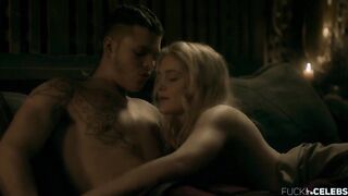 Alicia Agneson Sexy, Hot Scene in TV Show 'Vikings'
