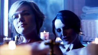 Ana Alexander naked and Crystal Allen in TV Lesbian Video