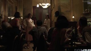 Ana Girardot, Angele Humeau Art Nude, Topless, Naked on Stage in movie 'Foujita'