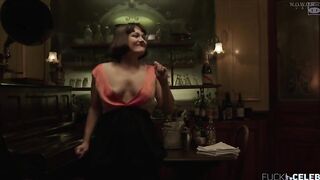 Ana Girardot, Angele Humeau Art Nude, Topless, Naked on Stage in movie 'Foujita'