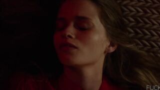 Abbey Lee, Riley Keough Nude, Pool, Bikini, Voyeur, Sex Scene, Masturbation in 'Welcome The Stranger'