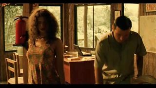 Angie Cepeda Topless and Sex for film 'Pantaleon y las visitadoras'