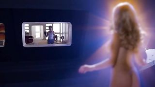 Anna Sophia Berglund Nude, Topless, Big Tits, Blonde for 'Space Station 76'