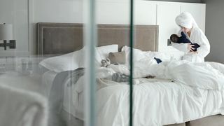 Agustina Quinci, Gabriela Cartol Nude, Topless, Voyeur Scene in 'La Camarista'