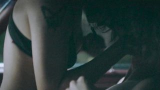 Aurora Perrineau nude, Topless, Car Sex for movie 'BOO!'