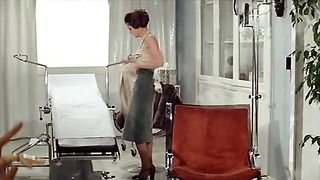 Brigitte Fossey & Sylvie Matton nude sex scene in classic movie 'Calmos'