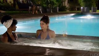 Alexandra Daddario nude, Kirby Howell Bikini, Threesome Sex in TV Show 'Why Women Kill'