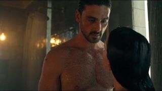 Toples in Shower and Airplane Sexy Celebs Scenes