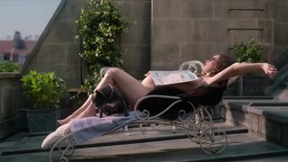 Lily James, Emily Beecham hot movie scene and nude scenes - The Pursuit of Love s01e01-03 (2021) celebs movie