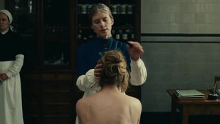 Lou de Laage and other actresses nudity scene - The Mad Women’s Ball (Le bal des folles) (2021) Topless and bush TV to movie scenes and rape episode