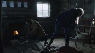 Robin Wright - Land (2021) TV nude boobs scene