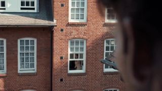 Lottie Amor, Sarah Barlondo topless scenes - Framed (2021) voyeur scene