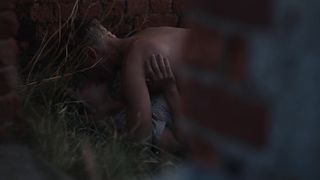 Lily James - The Dig (2021) celeb a topless scene from the movie