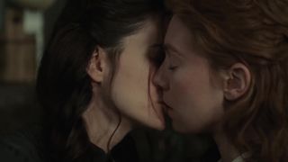 Vanessa Kirby , Katherine Waterston - The World to Come (2020) lesbian hot scene show scenes