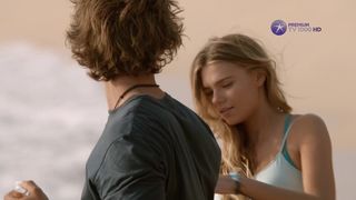Indiana Evans - Blue Lagoon The Awakening (2012) celebrity a topless scene from the movie