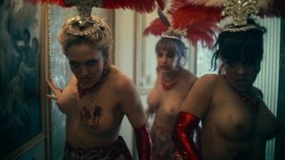 Monica Lopez, Sabine Varnes, Kelly Phelan nude - Army of the Dead (2021) topless short episode