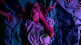 Christina Hélène Braa, Amanda Jones, Hannah Hueston topless scenes - The Resonator Miskatonic U (2021) Erotic Topless Movie Scene