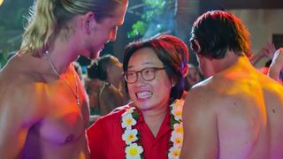 Maggie Q, Charlotte McKinney, and other - Fantasy Island (2020) celebrity boobs scene