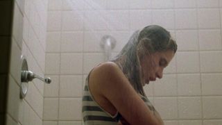 Elizabeth Kaitan, Carla Baron - Necromancer (1988) celebrity a topless scene from the movie