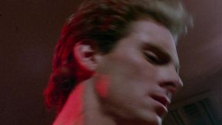 Elizabeth Kaitan, Carla Baron - Necromancer (1988) celebrity a topless scene from the movie