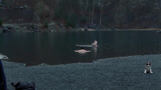 Outdoors Nudity Scene ⭐ Leona Sklenickova topless ⭐ Stínohra (2022)