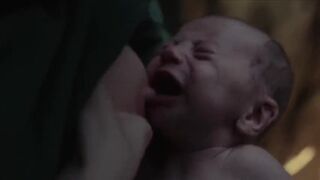 Lactation Scene Anna Castillo topless ⭐ Nowhere (2023)