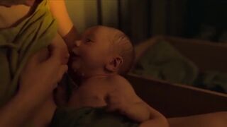Lactation Scene Anna Castillo topless ⭐ Nowhere (2023)