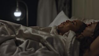 Lesbian Scene ⭐ Drew Sidora nude, Erica Peeples ⭐ The Pass (2023)