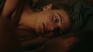 Cowgirl Pose Sex Scene with Sallie Harmsen nude - Sea of Time (2022)