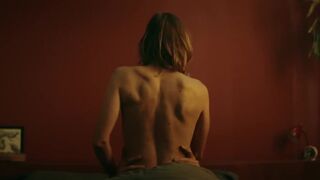 Cowgirl Pose Sex Scene with Sallie Harmsen nude - Sea of Time (2022)