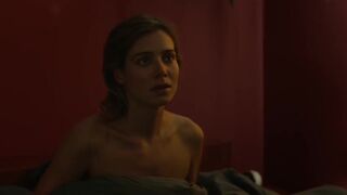 Cowgirl Pose Sex Scene with Sallie Harmsen nude - Sea of Time (2022)