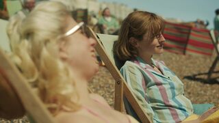 Sex Scene Emma Corrin hot ⭐ My Policeman (2022)