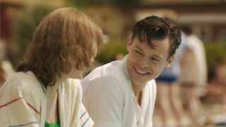 Sex Scene Emma Corrin hot ⭐ My Policeman (2022)