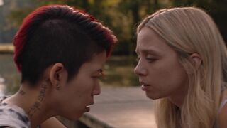 Hayley Griffith nude, Monique Kim erotic lesbian erotic episode ❤️ ⭐ TheyThem (2022)