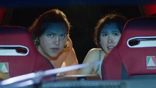 Car Sex | Lauren Goetz, Kaysea Hayes nudity | Horror Movir "Girl at the Window" (2022)