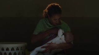 Lactation scene Michelle De Swarte topless ⭐ The Baby s01e01 (2022)