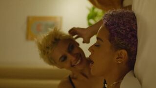 Hot Lesbian Scene ⭐ Jasmin Savoy Brown, Sophia Taylor Ali sexy ⭐ Goddamnit (2022)