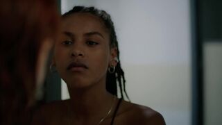 Kishan Wilson topless, Serena De Ferrari nudity bathroom scene ⭐ The Sea Beyond (2021)