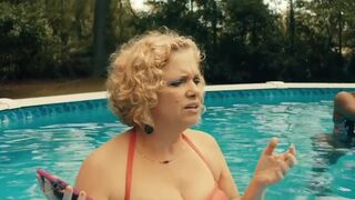 Callie Hernandez sexy, Carrie Preston topless. One of These Days (2020) Bikini Scene in the Pool and Naked Sex Scene