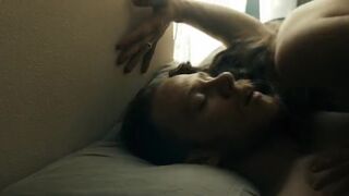 Callie Hernandez sexy, Carrie Preston topless. One of These Days (2020) Bikini Scene in the Pool and Naked Sex Scene