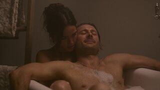 Adria Arjona naked. Hit Man (2023). Nudity and sex scene