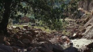 Vicky Krieps hot. The Dead Don't Hurt (2023). Sexy Movie Scene