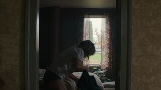 Christine Beaulieu naked, Marie-France Marcotte topless. Frontières (2023). Lesby scene