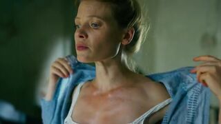 Mélanie Thierry hot. Party of Fools (2023). Historical Sexy Movie Scenes