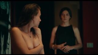 Sara Klimoska, Ana Stojanovska, Kamka Tocinovski, Simona Spirovska topless. Kaymak (2022). Nudity and Lesby Scenes