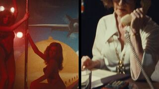 Mia Goth topless, Chloe Farnworth, Lily Collins, Halsey sexy. MaXXXine (2024). Erotic Sexy Scenes