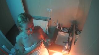 Kasia Stelmach nude. Blur (2022) Shower Nudity Scene