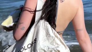 Noah Cyrus sexy - Leaked bikini video (2024)