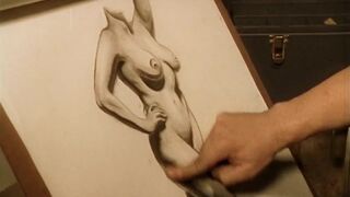 Estephania LeBaron nude. Perils in Topless Modeling (2003) Scene drawing a naked model